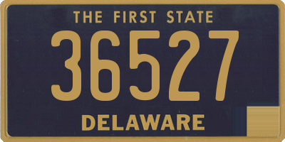 DE license plate 36527