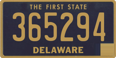 DE license plate 365294