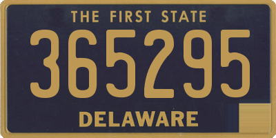 DE license plate 365295