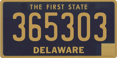 DE license plate 365303