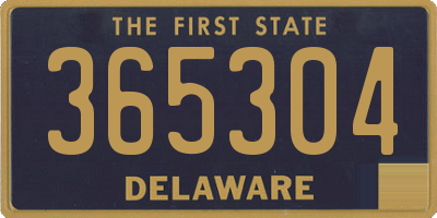 DE license plate 365304