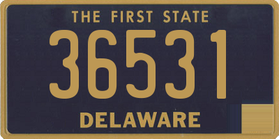 DE license plate 36531