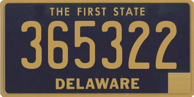 DE license plate 365322