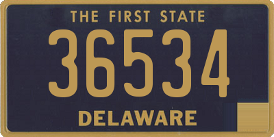 DE license plate 36534
