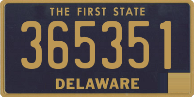 DE license plate 365351