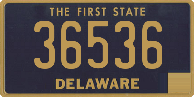 DE license plate 36536