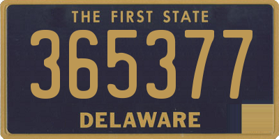 DE license plate 365377