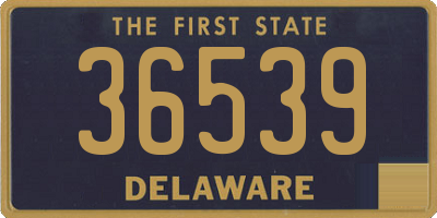 DE license plate 36539