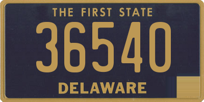 DE license plate 36540