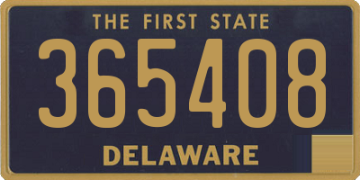 DE license plate 365408