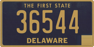 DE license plate 36544
