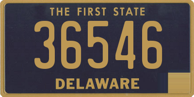 DE license plate 36546