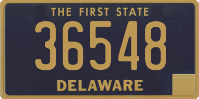 DE license plate 36548