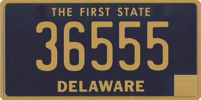 DE license plate 36555