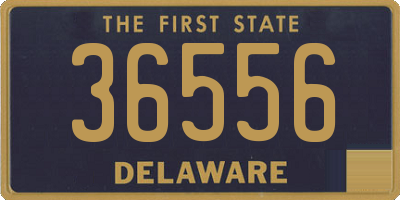 DE license plate 36556