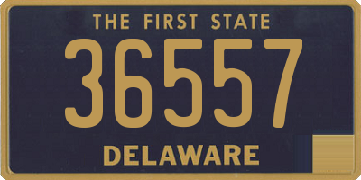 DE license plate 36557