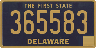 DE license plate 365583