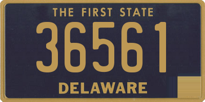 DE license plate 36561