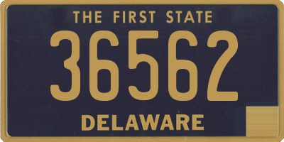 DE license plate 36562