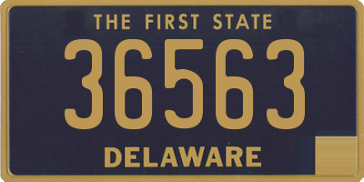DE license plate 36563