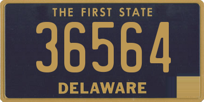 DE license plate 36564