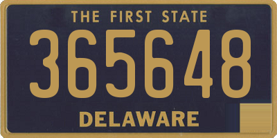 DE license plate 365648