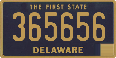 DE license plate 365656