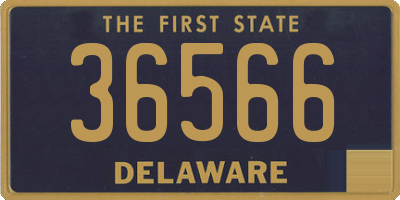 DE license plate 36566