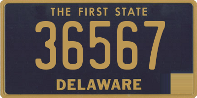 DE license plate 36567