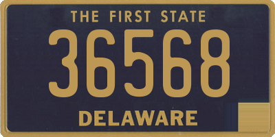 DE license plate 36568