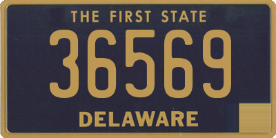 DE license plate 36569