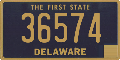 DE license plate 36574