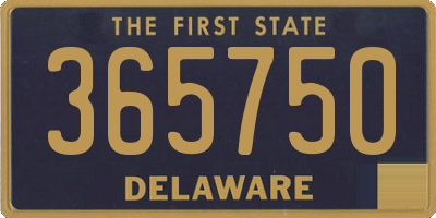 DE license plate 365750