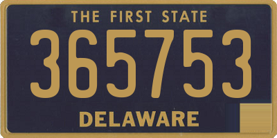 DE license plate 365753