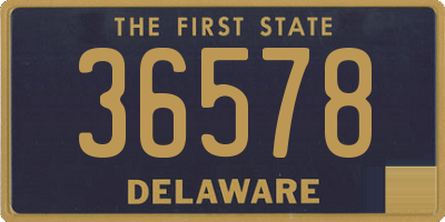 DE license plate 36578