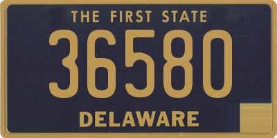 DE license plate 36580