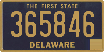 DE license plate 365846