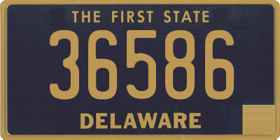 DE license plate 36586