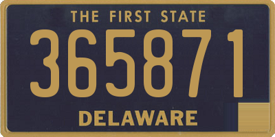 DE license plate 365871