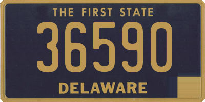 DE license plate 36590