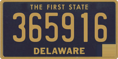 DE license plate 365916