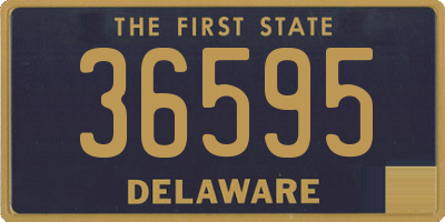 DE license plate 36595