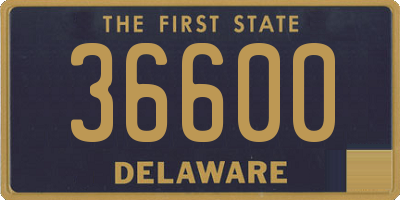 DE license plate 36600