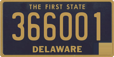DE license plate 366001