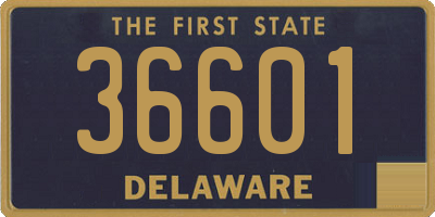 DE license plate 36601