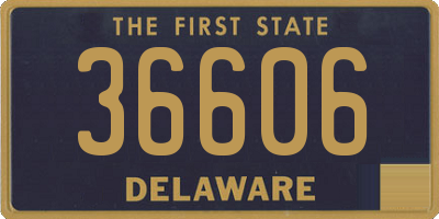 DE license plate 36606