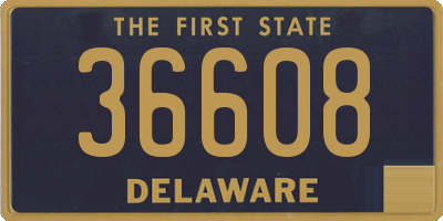 DE license plate 36608