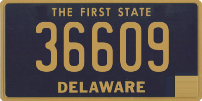 DE license plate 36609