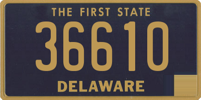 DE license plate 36610