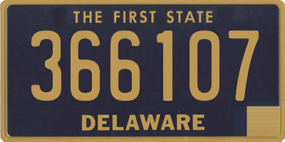 DE license plate 366107